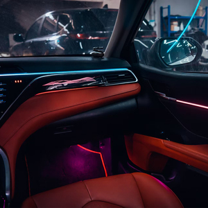 Voyeego 2018-2022 pour Toyota pour Camry Passager Avant Ambiant <span class=keywords><strong>LED</strong></span> Éclairage Intérieur Mise à Niveau Conception Standard avec <span class=keywords><strong>Ruban</strong></span> et Poignée - Product Image 2