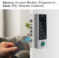 125Khz EM carte RFID lecteur de carte biométrique empreinte digitale sans fil serrure de porte 433MHz émetteur à distance porte-clés contrôle d'accès intelligent