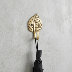 AK Brass Betel Leaf Design Antique Finish Brass Wall <b>Hook</b> <b>Decorative</b> Metal <b>Coat</b> Hanger Wall Hanger Home Decor - Product Image 3
