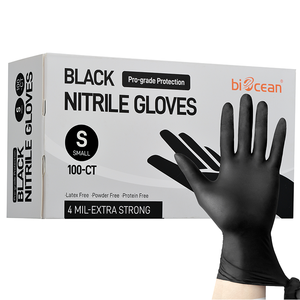 <span class=keywords><strong>Guanti</strong></span> Monouso in <span class=keywords><strong>Nitrile</strong></span> Senza Lattice e Senza Polvere con Logo Personalizzato per Tatuaggi, Pulizia, Cucina, Giardino, Spa, Salone di Bellezza e Nail Art - Product Image 2