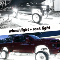 JINXIN Éclairage de roche haute puissance 112 LED, accessoire automobile, systèmes d'éclairage sous châssis pour camions et SUV tout-terrain