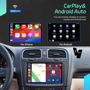 Podofo 9 ''<span class=keywords><strong>4</strong></span> + 64GB <span class=keywords><strong>CarPlay</strong></span> Autoradio Android Auto GPS/WiFi/BT/FM/RDS pour VW PASSAT /GOLF /JPOLO /TOURAN /SEAT/ALTEA - Product Image 2