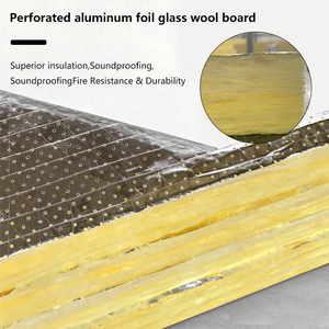 Lámina de Aluminio Perforada Moderna con Lana de Vidrio para Aislamiento Térmico y Acústico, Barrera de Vapor para Ductos HVAC, Ecológica y Resistente al Fuego - Product Image 1