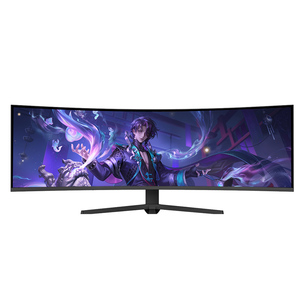 จอเกมมิ่งโค้ง LED ขนาด 49 นิ้ว 4K หน้าจอกว้าง 165Hz รีเฟรชเรท HDR PBP แบ่งหน้าจอได้ HVA DP65W สำหรับเดสก์ท็อป สินค้าใหม่ - Product Image 1