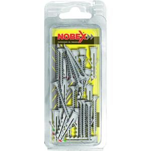 Nylon Wall <b>Anchor</b> and 4.5X40 Steel Screw Blister Pack 6pcs/VB 6 C/B + Screw Hammer Drive Wedge Sleeve Wall <b>Anchors</b> - Product Image 1