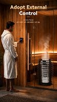 Diooist 2026 Nouveau Nester 9kw, 12kw, 15kW Chauffe-sauna extérieur WiFi à commande informatique pour sauna traditionnel