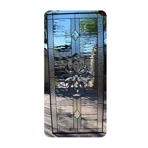 Décoration verre plomb dépoli colle puce diamant verre biseauté pour panneau de porte leadlight antique vitrail inserts pour porte - Product Image 2