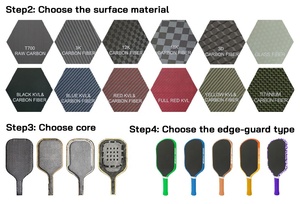 Tùy chỉnh pickleball mái chèo Kevlar sợi carbon <span class=keywords><strong>PP</strong></span> lõi Bộ quà tặng giáng sinh nhật Valentine công ty giveaway pickleball mái chèo - Product Image 5