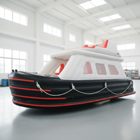 Yacht gonflable portable à moteur électrique, double pont, catamaran gonflable pour fêtes et publicité