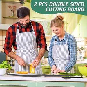 Tabla de Cortar de Titanio Puro de Doble Cara para Cocina, Grado Alimenticio, Fácil de Limpiar, 99.8% Titanio y Paja de Trigo - Product Image 5