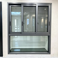Ventanas Corredizas de Aluminio Modernas para Cocina - Doble Combinación de Colores, Tecnología de Barrera Térmica Insonorizante, Grado 5 de Hermeticidad