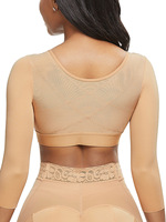 S-5XL Femmes Shapewear 3/4 Manches Bras Shaper Avant Fermeture Soutien-Gorge De Compression Après La Chirurgie Posture Correcteur Débardeur