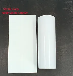 Özel süblimasyon tumbler şişe boşlukları baskılı ısı tabancası shrink wrap film poşetler kollu bardak süblimasyon