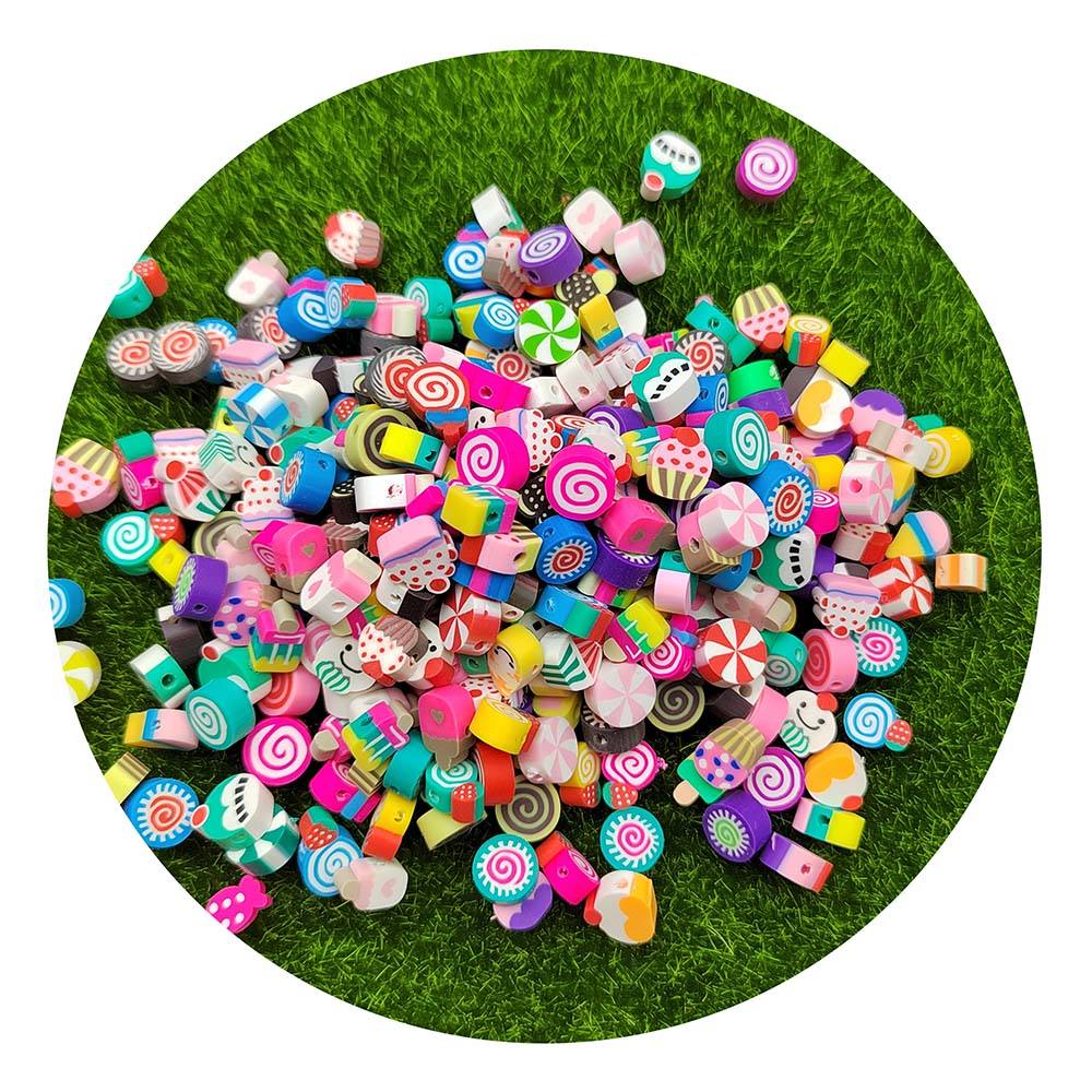 1000Pcs Mixed Artificial Food Ice Cream Candy Dessert Cake Hot