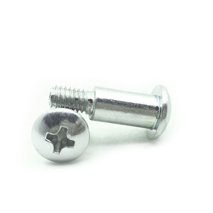 NOMOSION Round Head Cross Step Screw M4 17mm Zinc Plated Carbon Steel Partially Threaded <b>Fastener</b> - Product Image 4