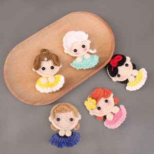Accessori per capelli da principessa in fuga fatti a mano all'uncinetto KIVA marca simpatici regali per feste creativi in stile nicchia per ragazze donne incinte - Product Image 1