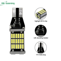 Nouvelles ampoules LED CHEKHOOB pour voiture T15 8W 4014 45SMD, clignotants, feux de recul, feux de freinage, sans erreur Canbus, 12V