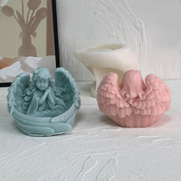 Moule en silicone résistant à la chaleur pour ailes d'ange, outils de pâtisserie DIY, pour boîte de rangement en résine, vente chaude