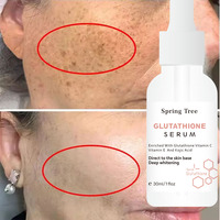 Sérum Coréen au Glutathion et à l'Acide Kojique pour les Soins de la Peau, Sérum Facial Éclaircissant Anti-Âge pour Éliminer les Taches Brunes