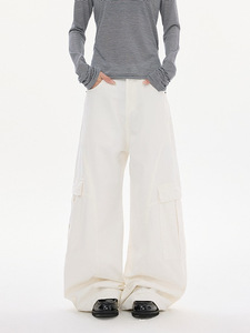 Jeans pour hommes avec détail sur le bord, coupe slim, en denim, vente en gros possible - Product Image 3