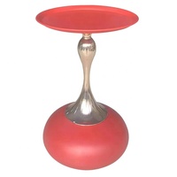 Ensembles de tables basses de luxe modernes Table basse en verre Tables d'appoint rondes avec pieds en métal doré Meubles de salon