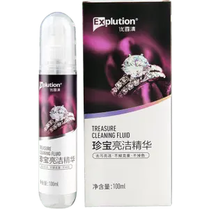 Solution liquide de nettoyage de bijoux, pour argent, or, platine et diamant, 20 ml, vente en gros