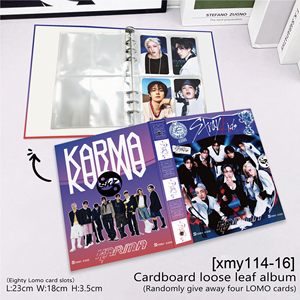 Lien pour tous les modèles |   Porte-cartes Kpop Stray Kids /pink and Black/Bantan Boys, 80 emplacements avec pages de recharge - Product Image 6