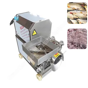Mesin ekstraktor ikan perlengkapan Sardin untuk pengolahan udang mesin pemotong daging ikan