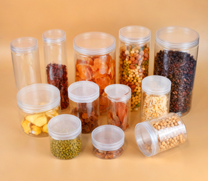 Frascos Cosméticos PET al por Mayor de <span class=keywords><strong>Spoton</strong></span>, Frascos Transparentes de Plástico para Té de Flores, Frascos Sellados de Boca Ancha para Frutos Secos, Latas de Embalaje para Regalos y Aperitivos - Product Image 1