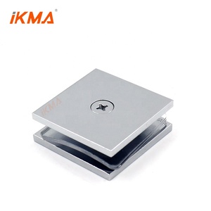 Crl scu4 không khung vòi hoa sen cửa 0 độ Chrome gương Brass tường để Glass vuông Clip chủ gắn sửa chữa Glass kẹp - Product Image 5