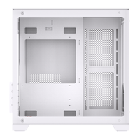 Boîtier de PC de jeu MicroATX LOVINGCOOL, tour moyenne personnalisable avec verre trempé translucide pour les boîtiers d'ordinateur ITX ATX M-Gaming