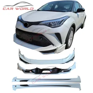 רכב bodykit עבור 2021-2022 טויוטה chr רכב פגוש עבור C-HR monnalisa סגנון PP פלסטיק חומר מול שפתיים אחורי שפתיים צד חצאיות