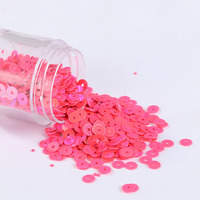 Paquet de 10g de paillettes rondes irisées transparentes mates de 2-6 mm, paillettes en PVC givré en vrac