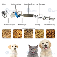 Ligne de production industrielle de croquettes soufflées pour animaux, machine extrudeuse automatique de nourriture flottante pour poissons, crevettes et animaux de compagnie
