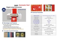 Impressora Digital de Papel com Alimentador Automático 360D para Convites de Casamento