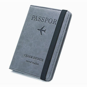 Chiterion PU Slim Smart Portefeuille De <span class=keywords><strong>Voyage</strong></span> RFID Visa Porte-Cartes Design Minimaliste Billets Organisateurs pour Dame Femmes Hommes - Product Image 4