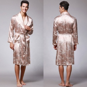 <span class=keywords><strong>Peignoir</strong></span> de luxe <span class=keywords><strong>en</strong></span> soie glacée pour <span class=keywords><strong>homme</strong></span>, imprimé dragon, <span class=keywords><strong>en</strong></span> <span class=keywords><strong>satin</strong></span>, grande taille, à manches longues, pour la nuit - Product Image 4