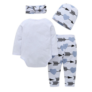 Ropa de Moda Infantil, Conjuntos de Mameluco de Algodón para Bebés con Pantalones de China - Product Image 2