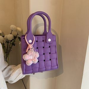 <span class=keywords><strong>Sac</strong></span> fourre-tout <span class=keywords><strong>de</strong></span> plage léger et imperméable en EVA pour femme, violet foncé, avec deux poignées, personnalisable - Product Image 5