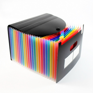 Promotion Button A3 Executive Manila Plastic <strong>Box</strong> Expanding File <strong>Folder</strong> for Import - Product Image 3