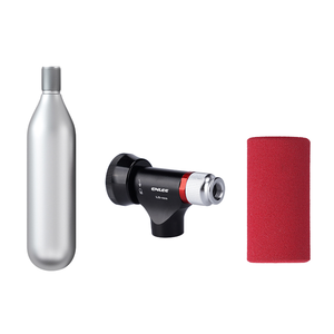 Mini Inflador de Bicicleta de <span class=keywords><strong>CO2</strong></span> de Aluminio con Manómetro de 80-130 PSI, Adaptador de Válvula y Diseño Ligero para Neumáticos de Bicicleta y Automóvil - Product Image 1
