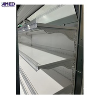 Congélateur vertical commercial à porte ouverte pour boissons et légumes, vitrine réfrigérée pour supermarché, promotion et ventes