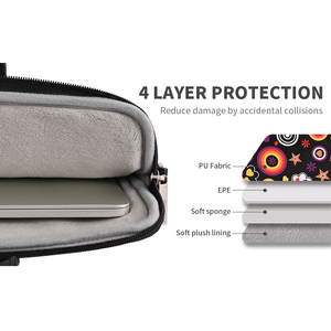 PU Cầm Tay Máy Tính Xách Tay Túi Máy Tính Xách Tay Cặp Túi Máy Tính Xách Tay Không Thấm Nước Túi Máy Tính Xách Tay Tay Áo Với Xử Lý Cho Bề Mặt Cuốn Sách - Product Image 5