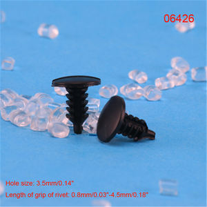 06B Trou 3mm/0.12 "-4.63mm/0.18" Voiture Clips Arbre de Retenue En <span class=keywords><strong>Plastique</strong></span> Nylon Rivets - Product Image 2