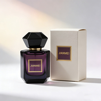 Flacon de parfum personnalisé de 50 ml, flacon de parfum vide en verre personnalisable, flacon de parfum de luxe de 30 ml avec boîte pour la R&D de parfums