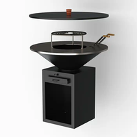 Brasero en acier Corten, barbecue commercial, brasero de jardin