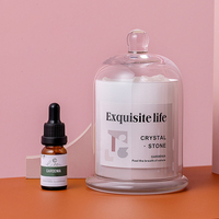 Ensemble diffuseur d'arôme en pierre de cristal d'huile essentielle de rose Mescente