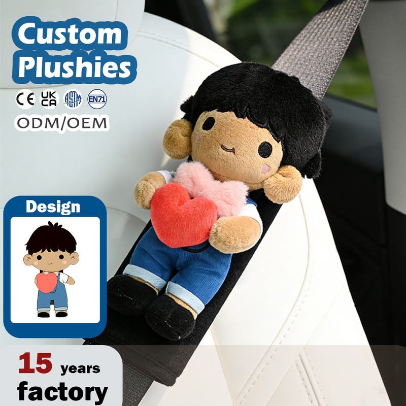 Cartoon Figure Doll Car Seat Belt