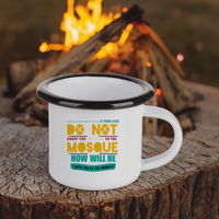 Mug à café en céramique Bestsub 3oz/100ml, vente en gros, logo personnalisé, impression par sublimation, mug de camping en émail avec bord noir