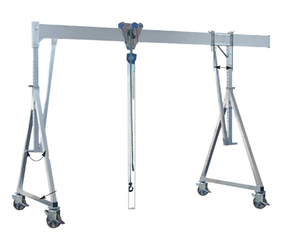 Petit pont roulant mobile portable 500 kg 2t 5 tonnes, cadre en aluminium, moteur de chargement, roulement, boîte de vitesses, télécommande, 4 m - Product Image 1